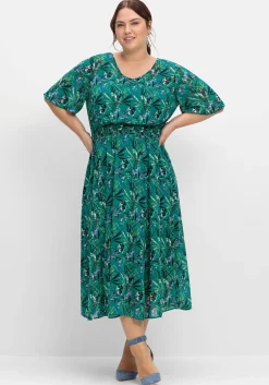 Abendkleid aus Chiffon, mit Unterkleid<sheego Outlet