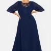 Abendkleid aus Chiffon, mit Spitzen-Einsatz<sheego New