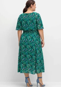 Abendkleid aus Chiffon, mit Unterkleid<sheego Outlet