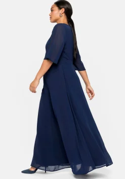 Abendkleid aus Chiffon, mit Spitzen-Einsatz<sheego New