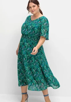 Abendkleid aus Chiffon, mit Unterkleid<sheego Outlet