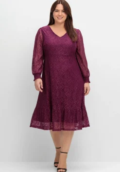Abendkleid aus elastischer Spitze, mit Unterkleid<sheego by Joe Browns Best