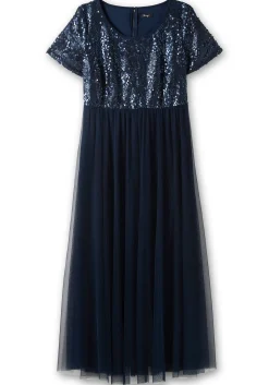 Abendkleid in A-Linie, mit Pailletten<sheego Outlet