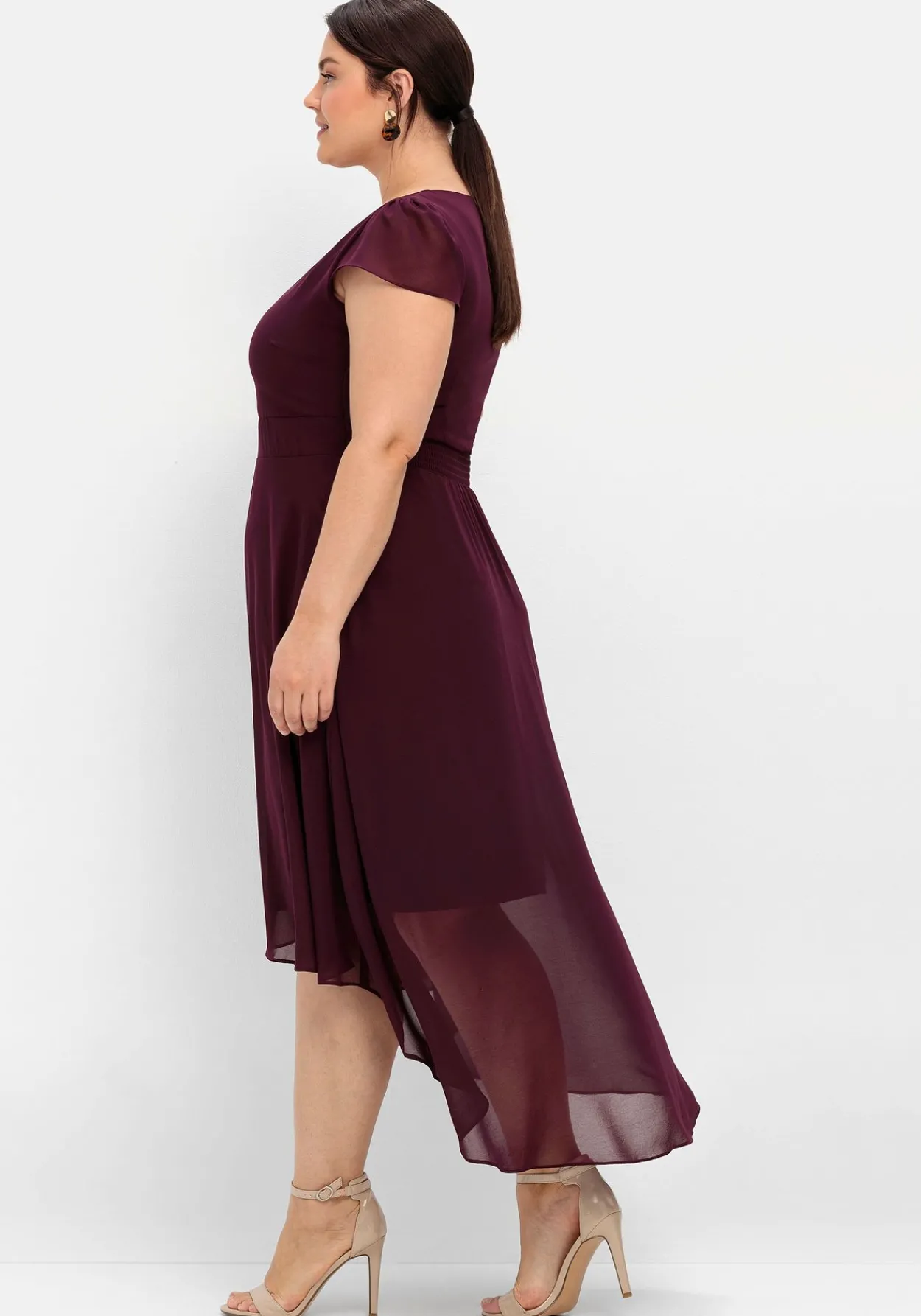 Abendkleid mit Flügelärmeln<sheego Online