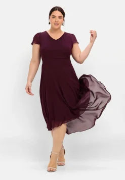 Abendkleid mit Flügelärmeln<sheego Online