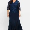 Abendkleid mit floraler Spitze<sheego Discount