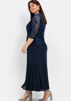 Abendkleid mit floraler Spitze<sheego Discount