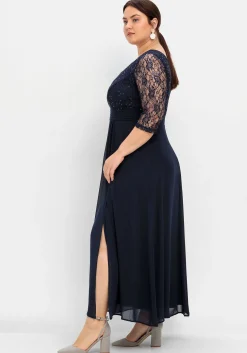 Abendkleid mit floraler Spitze<sheego Outlet