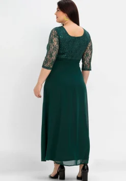 Abendkleid mit floraler Spitze<sheego Clearance