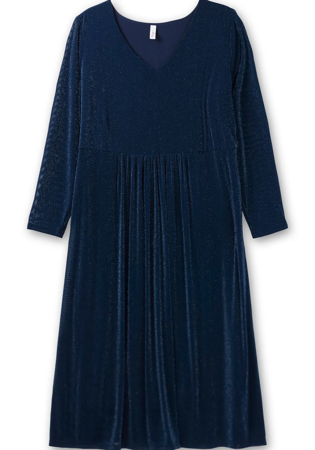 Abendkleid mit Mesh und Effektgarn<sheego Online