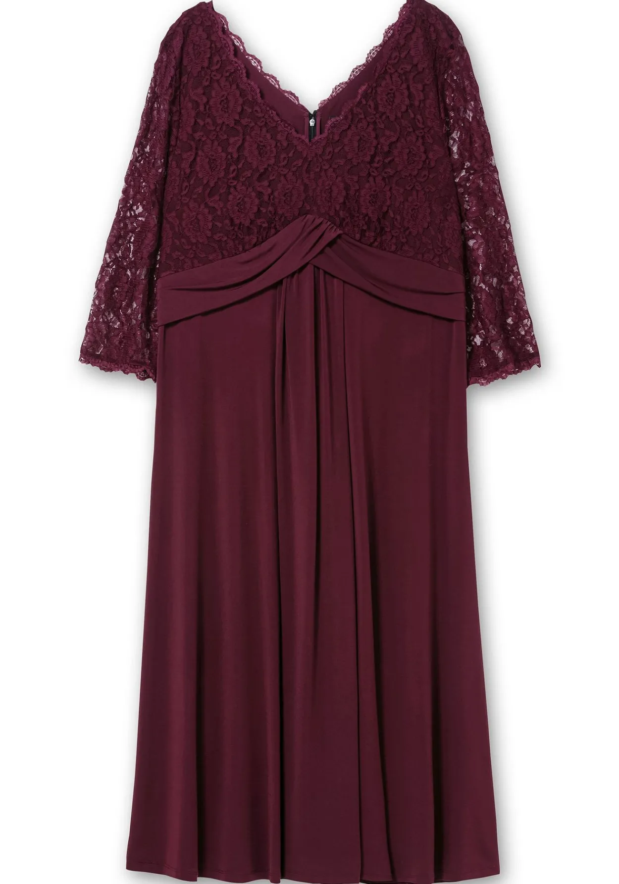 Abendkleid mit Oberteil aus floraler Spitze<sheego Fashion