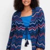 Ajour-Strickjacke im Zickzackmuster<sheego New