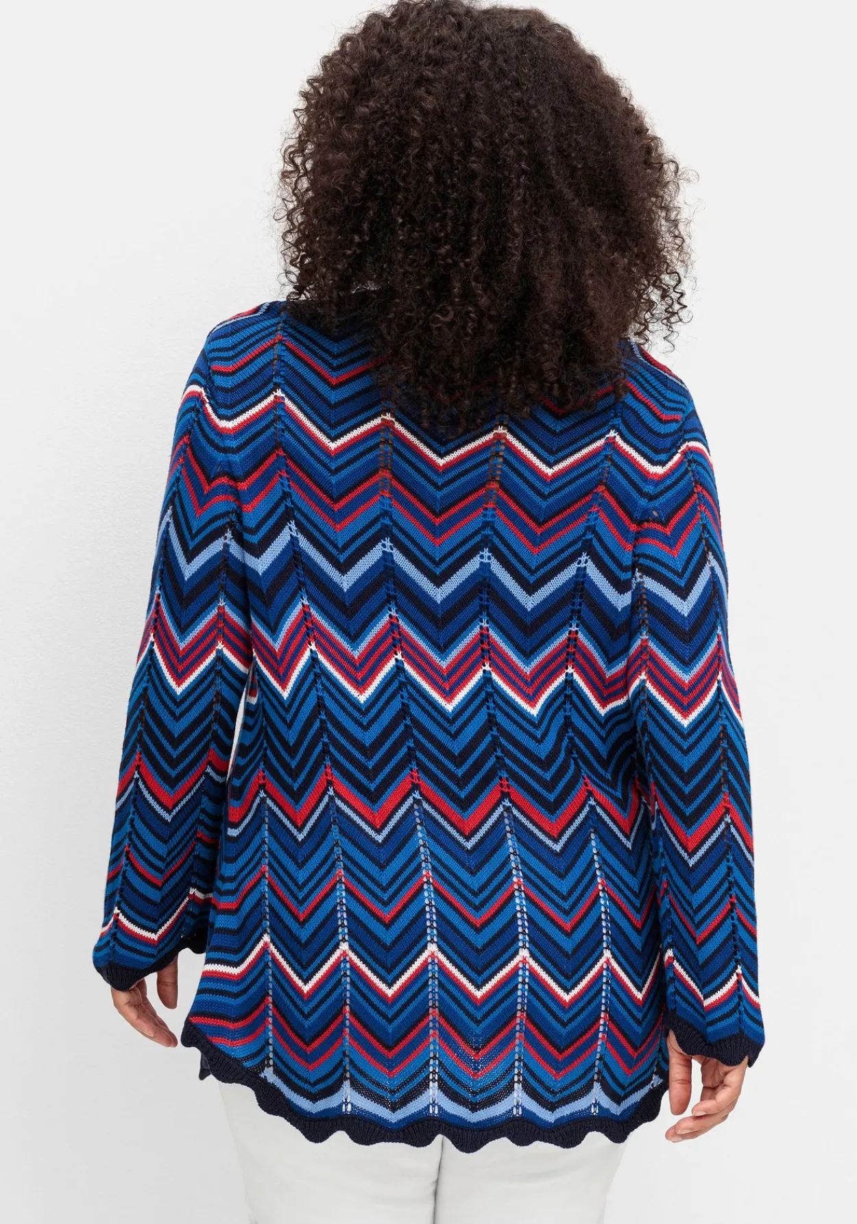 Ajour-Strickjacke im Zickzackmuster<sheego New