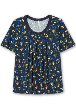 A-Linien-Shirt mit Kellerfalten und Blumendruck<sheego Clearance