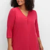 3/4-Arm-Shirt in leichter A-Linie, mit TENCEL™ Lyocell<sheego Fashion