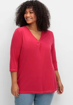 3/4-Arm-Shirt in leichter A-Linie, mit TENCEL™ Lyocell<sheego Fashion