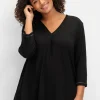 3/4-Arm-Shirt in leichter A-Linie, mit TENCEL™ Lyocell<sheego Discount