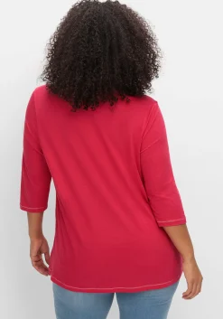 3/4-Arm-Shirt in leichter A-Linie, mit TENCEL™ Lyocell<sheego Fashion
