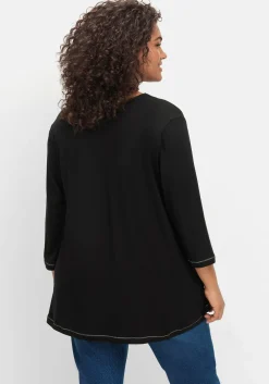 3/4-Arm-Shirt in leichter A-Linie, mit TENCEL™ Lyocell<sheego Discount