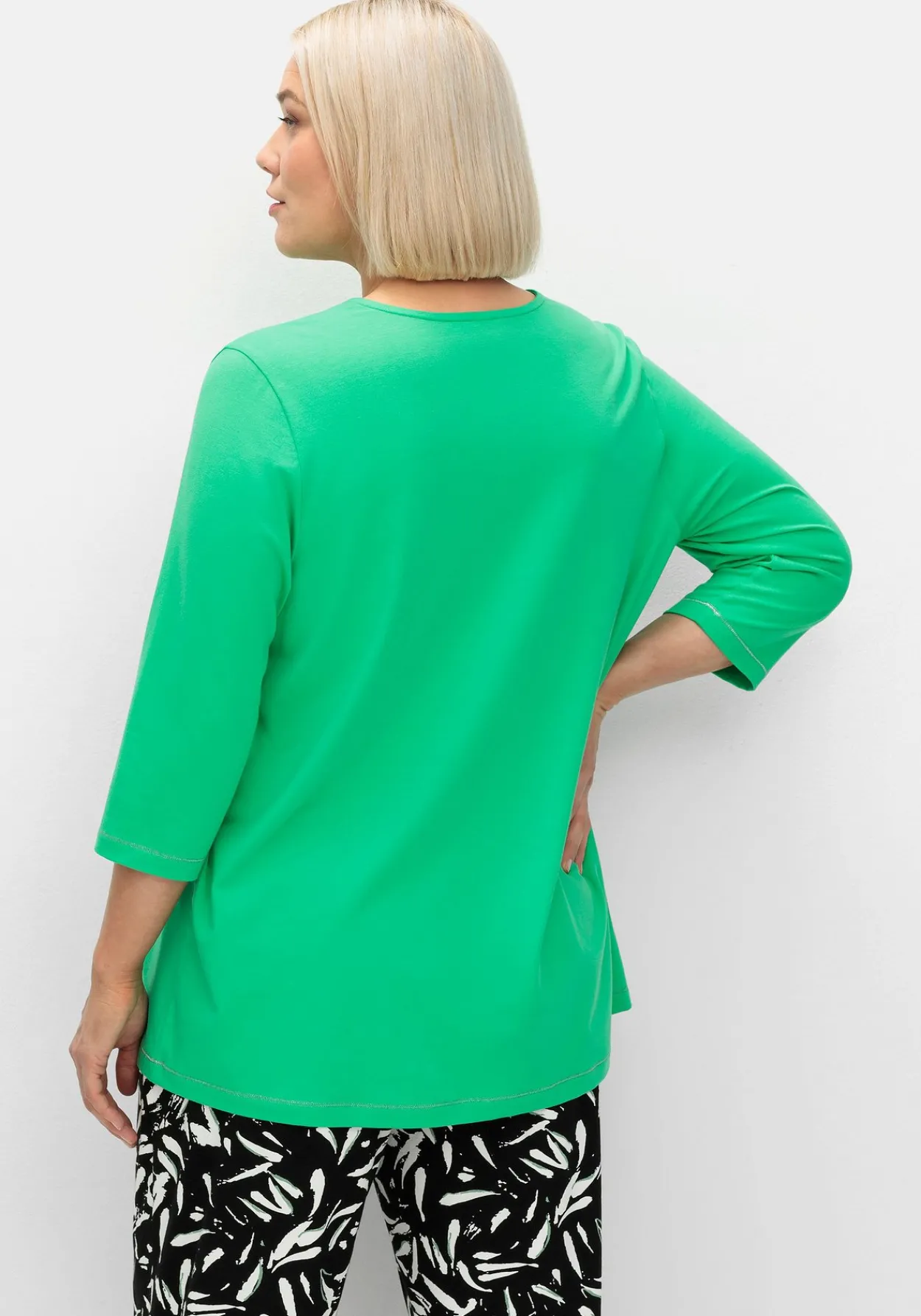 3/4-Arm-Shirt in leichter A-Linie, mit TENCEL™ Lyocell<sheego Hot