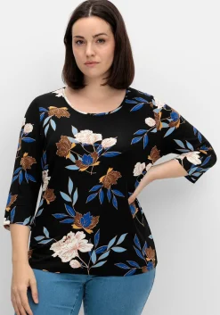 3/4-Arm-Shirt mit Blumenprint, aus Viskosejersey<sheego Best