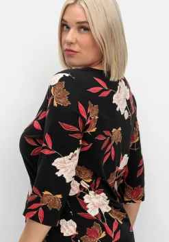 3/4-Arm-Shirt mit Blumenprint, aus Viskosejersey<sheego New