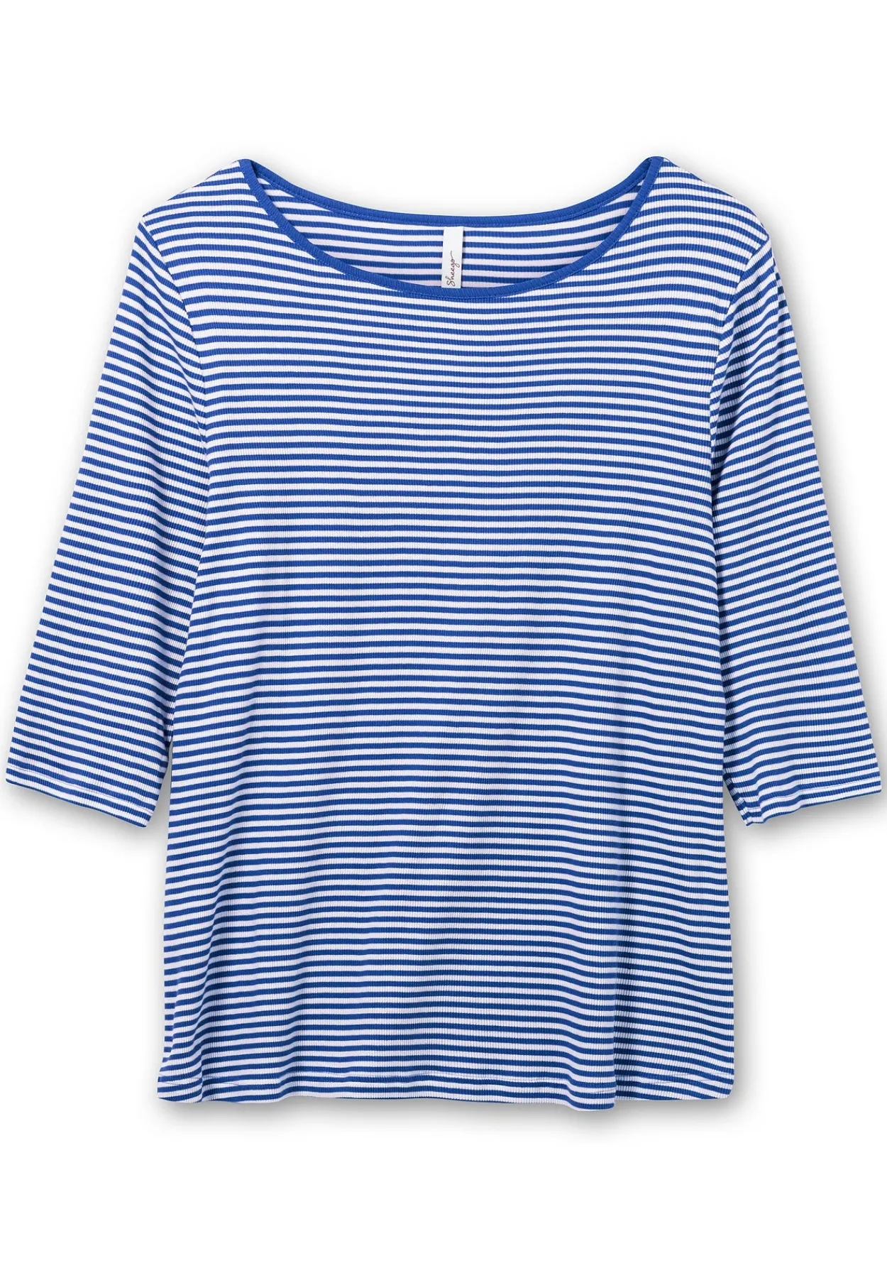 3/4-Arm-Shirt mit garngefärbten Ringeln<sheego Sale
