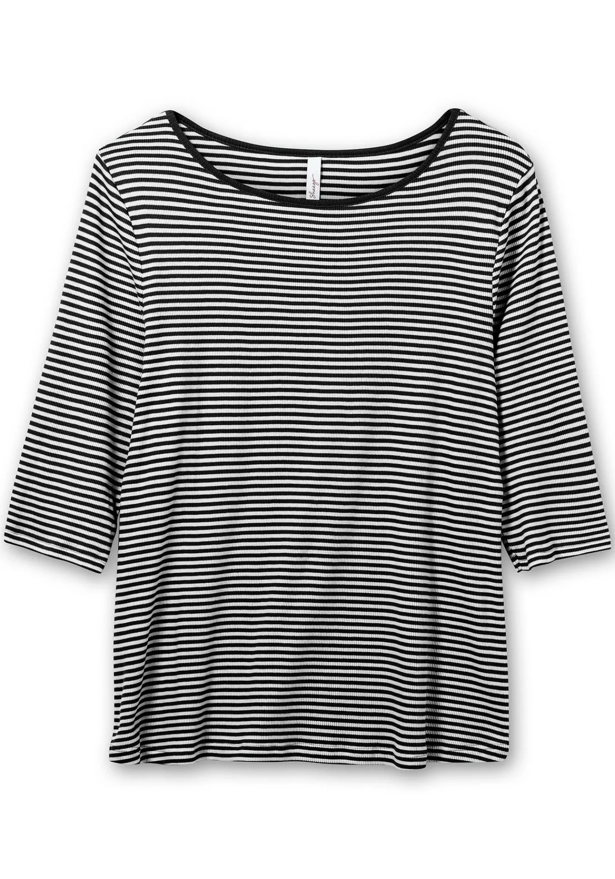 3/4-Arm-Shirt mit garngefärbten Ringeln<sheego Best
