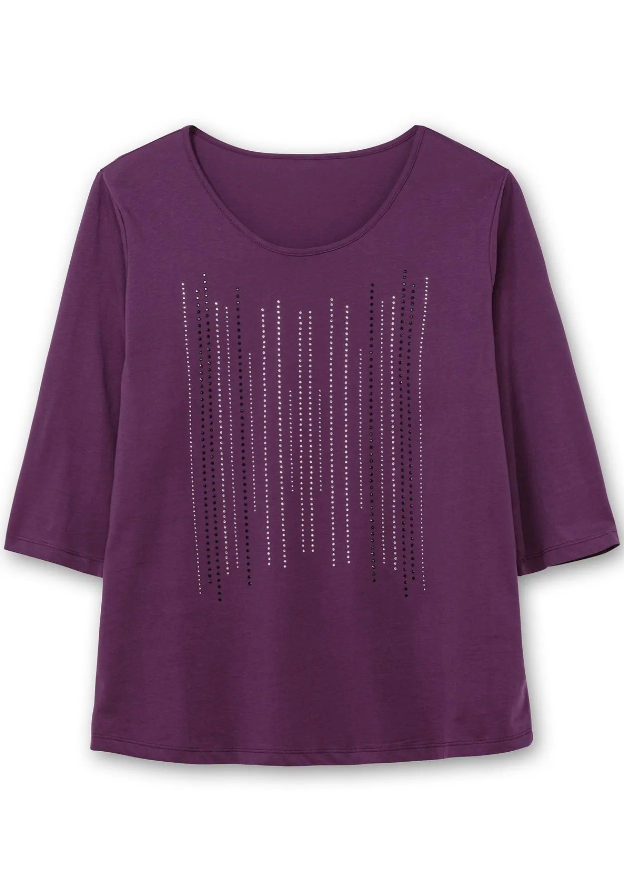 3/4-Arm-Shirt mit Glitzerstein-Applikation<sheego Hot
