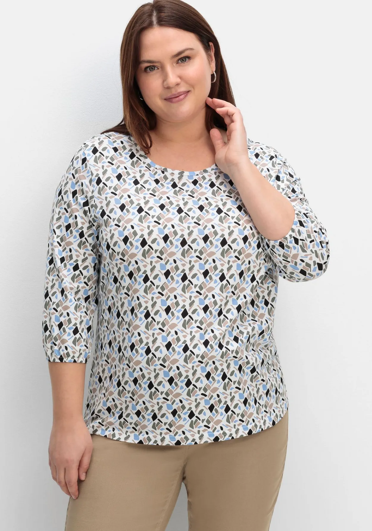 3/4-Arm-Shirt mit Grafikprint<sheego Hot