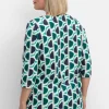 3/4-Arm-Shirt mit grafischem Retromuster<sheego Discount