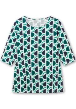3/4-Arm-Shirt mit grafischem Retromuster<sheego Discount