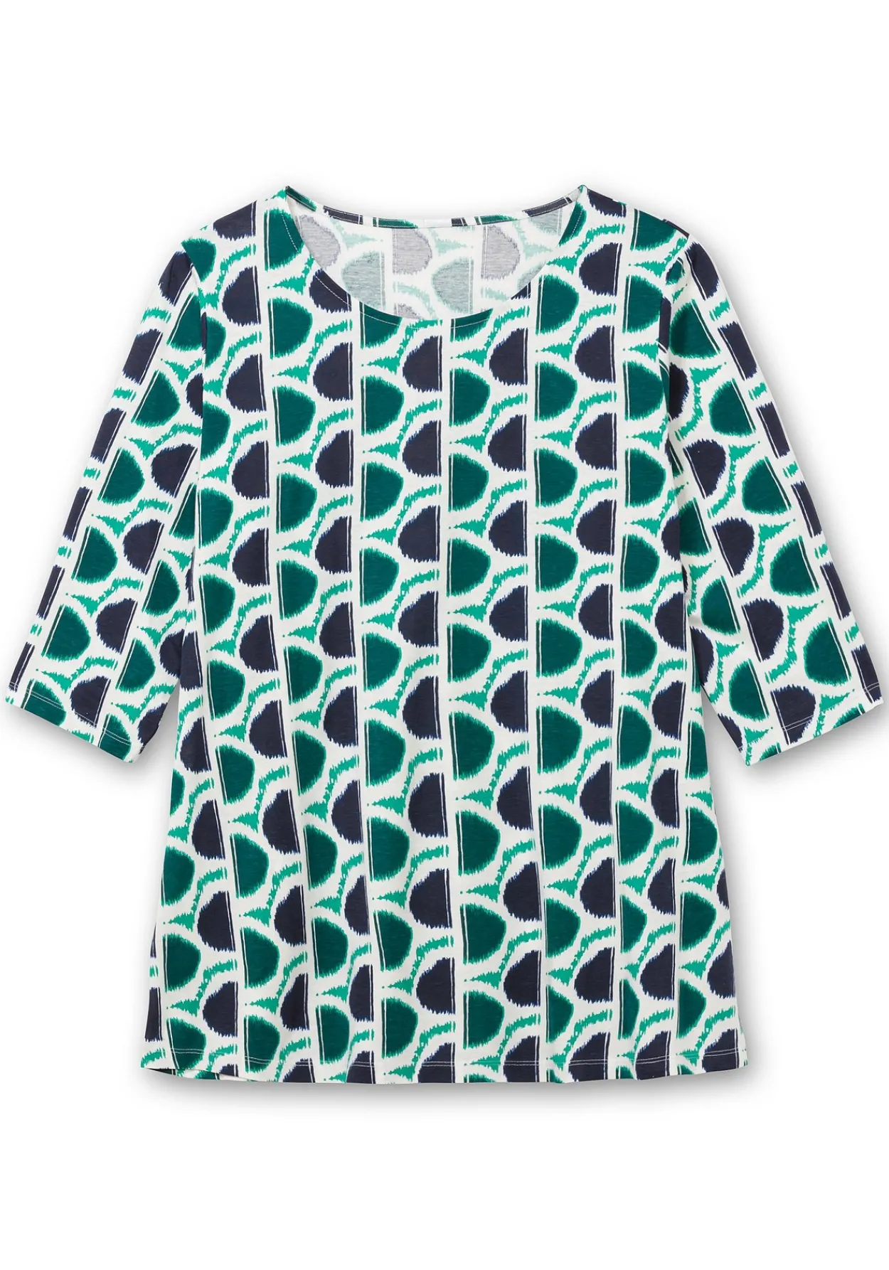 3/4-Arm-Shirt mit grafischem Retromuster<sheego Discount