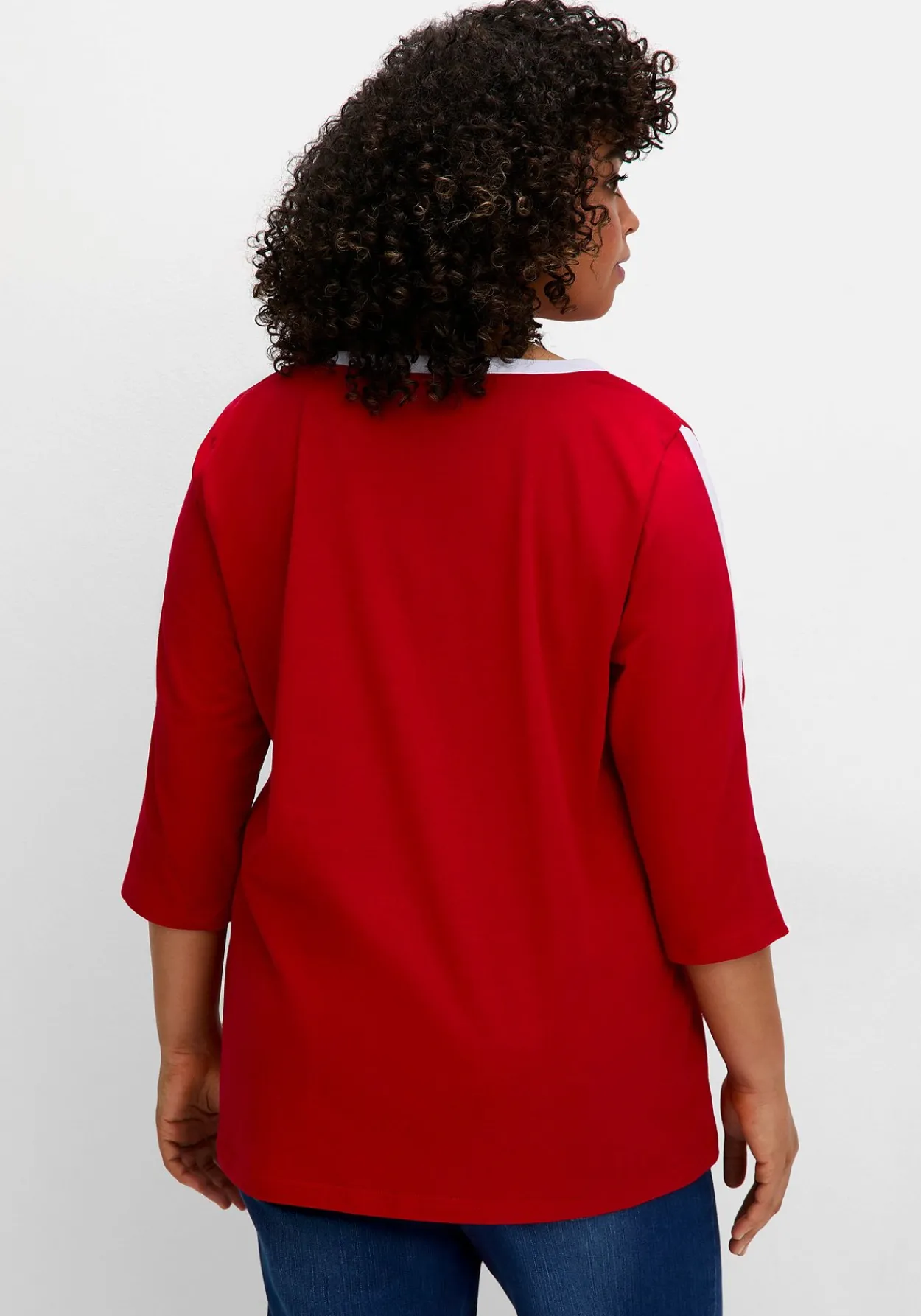3/4-Arm-Shirt mit Kontrastdetails<sheego Discount