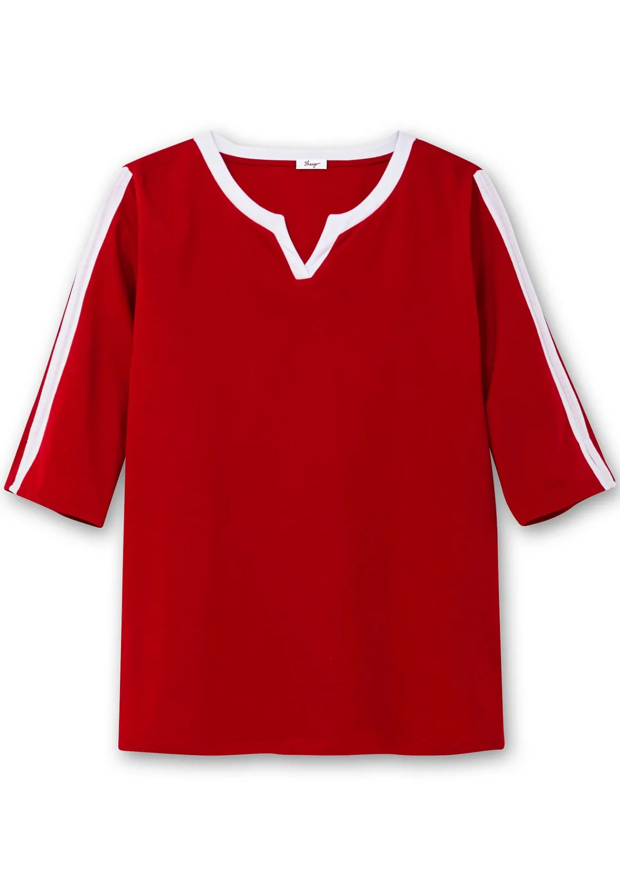 3/4-Arm-Shirt mit Kontrastdetails<sheego Discount