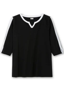 3/4-Arm-Shirt mit Kontrastdetails<sheego Outlet