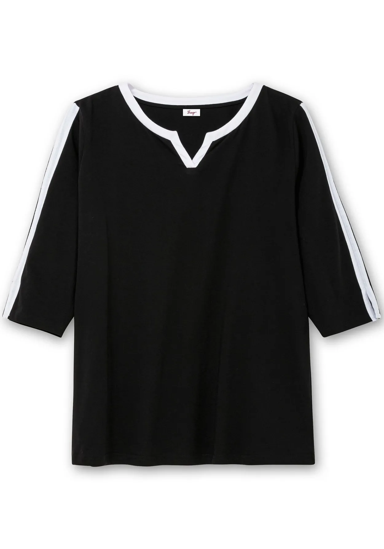 3/4-Arm-Shirt mit Kontrastdetails<sheego Outlet