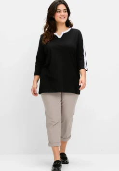 3/4-Arm-Shirt mit Kontrastdetails<sheego Outlet