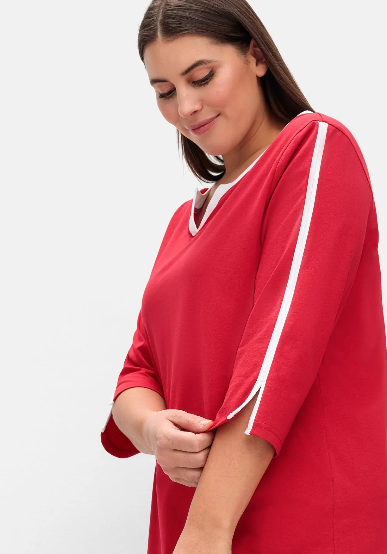 3/4-Arm-Shirt mit Kontrastdetails<sheego New