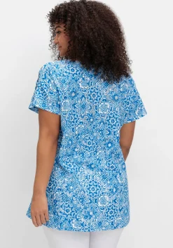Ausbrenner-Shirt mit geschlitzten Ärmeln<sheego Best