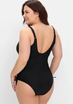 Badeanzug mit Blätterdruck und Shapingeffekt<feel good Best