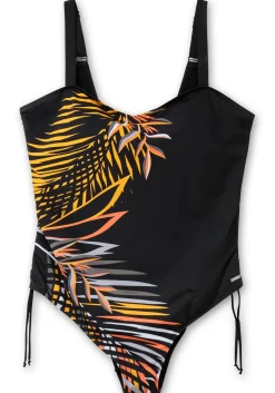 Badeanzug mit Blätterdruck und Shapingeffekt<feel good Best