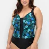 Badeanzug mit Blumenprint, stark formend<sheego Fashion