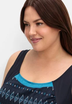 Badeanzug mit Ethnoprint und Shape-Effekt<sheego Online