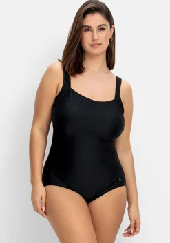 Badeanzug mit raffiniertem Rückenausschnitt<sheego Discount