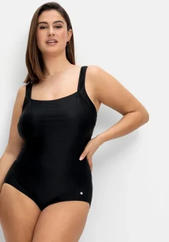 Badeanzug mit raffiniertem Rückenausschnitt<sheego Discount