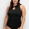 Badeanzug mit Shaping-Effekt und Cut-out<sheego Outlet
