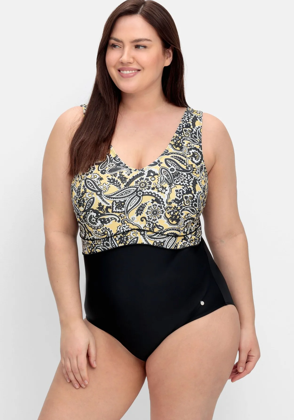 Badeanzug mit tiefem Rücken und Shaping-Effekt<sheego Clearance