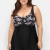 Badekleid im Mustermix mit integrierter Hose<sheego New