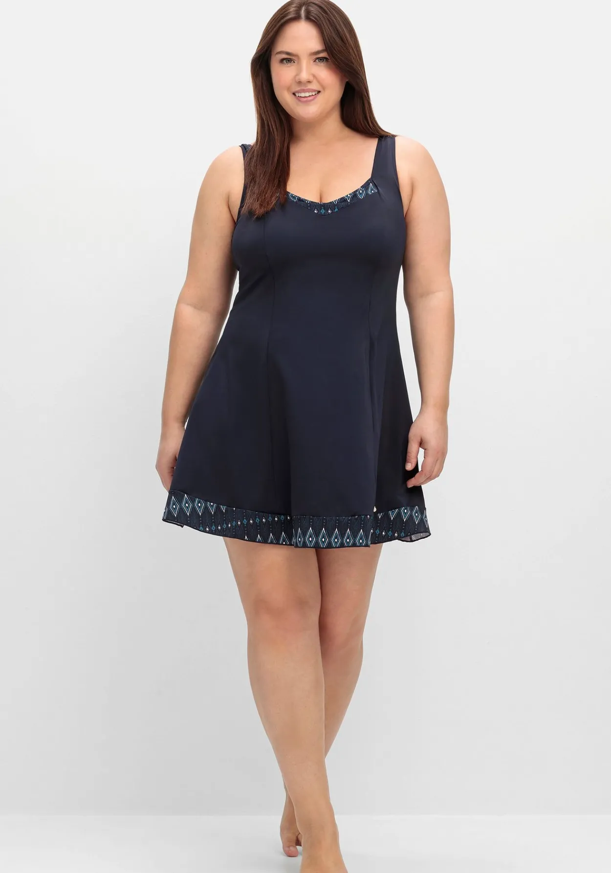 Badekleid mit fixiertem Slip und wattierte Softcups<sheego Best